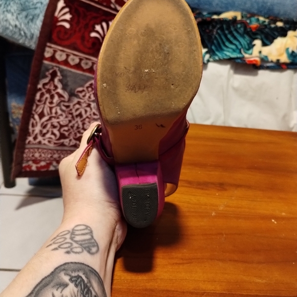 Cocolico magenta peep toe heels - Picture 10 of 10